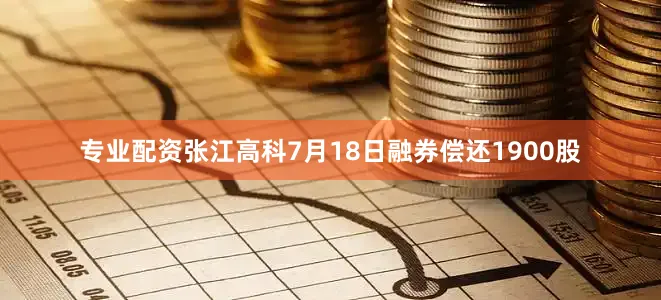 专业配资张江高科7月18日融券偿还1900股