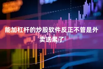 能加杠杆的炒股软件反正不管是外卖送累了